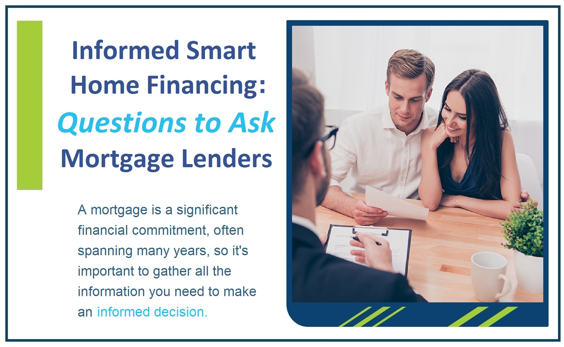Informed Smart Home Financing: Questions to Ask Mortgage Lenders